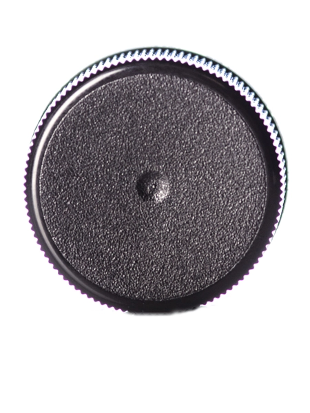 Black PP Plastic 24-414 Ribbed Skirt Lid – L138