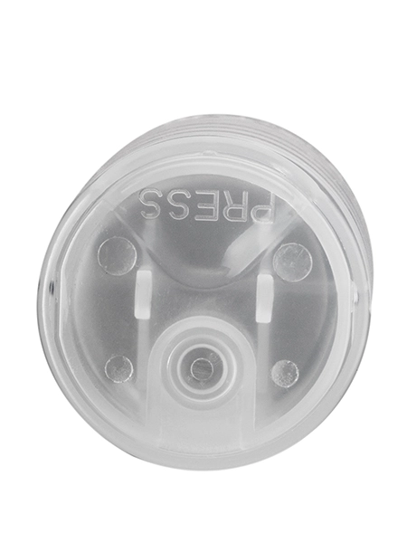 Natural-Colored PP Plastic 28-410 Smooth Skirt Unlined Disc Top Lid – L1382NT