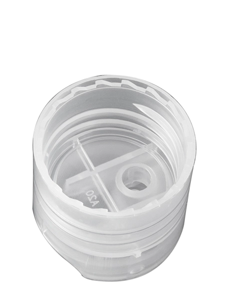 Natural-Colored PP Plastic 28-410 Smooth Skirt Unlined Disc Top Lid – L1382NT