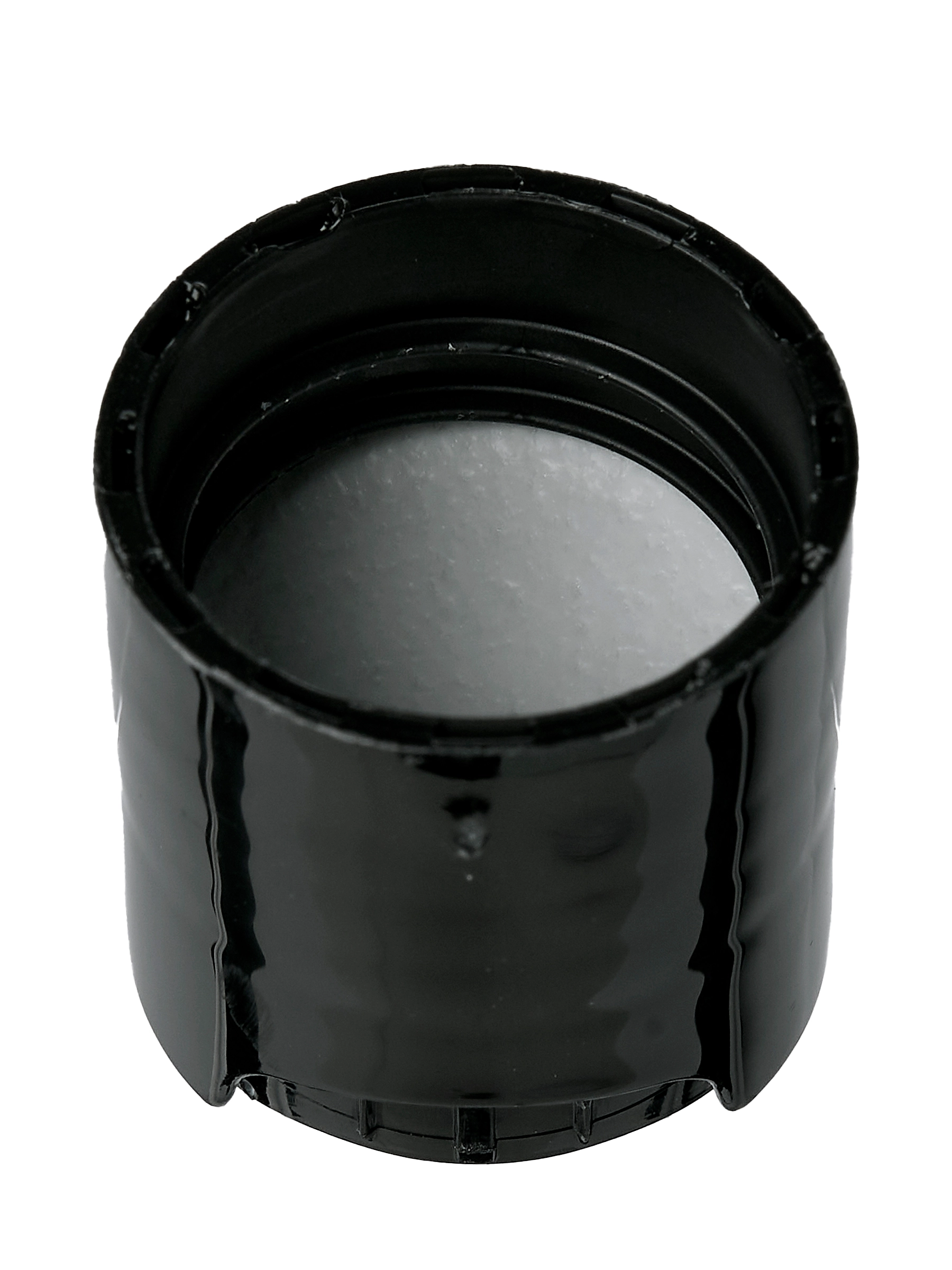 Black PP Plastic 20-410 Smooth Skirt Disc Top Lid – L1384BKP4