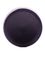 Black PP plastic 28-400 ribbed skirt lid with foam liner