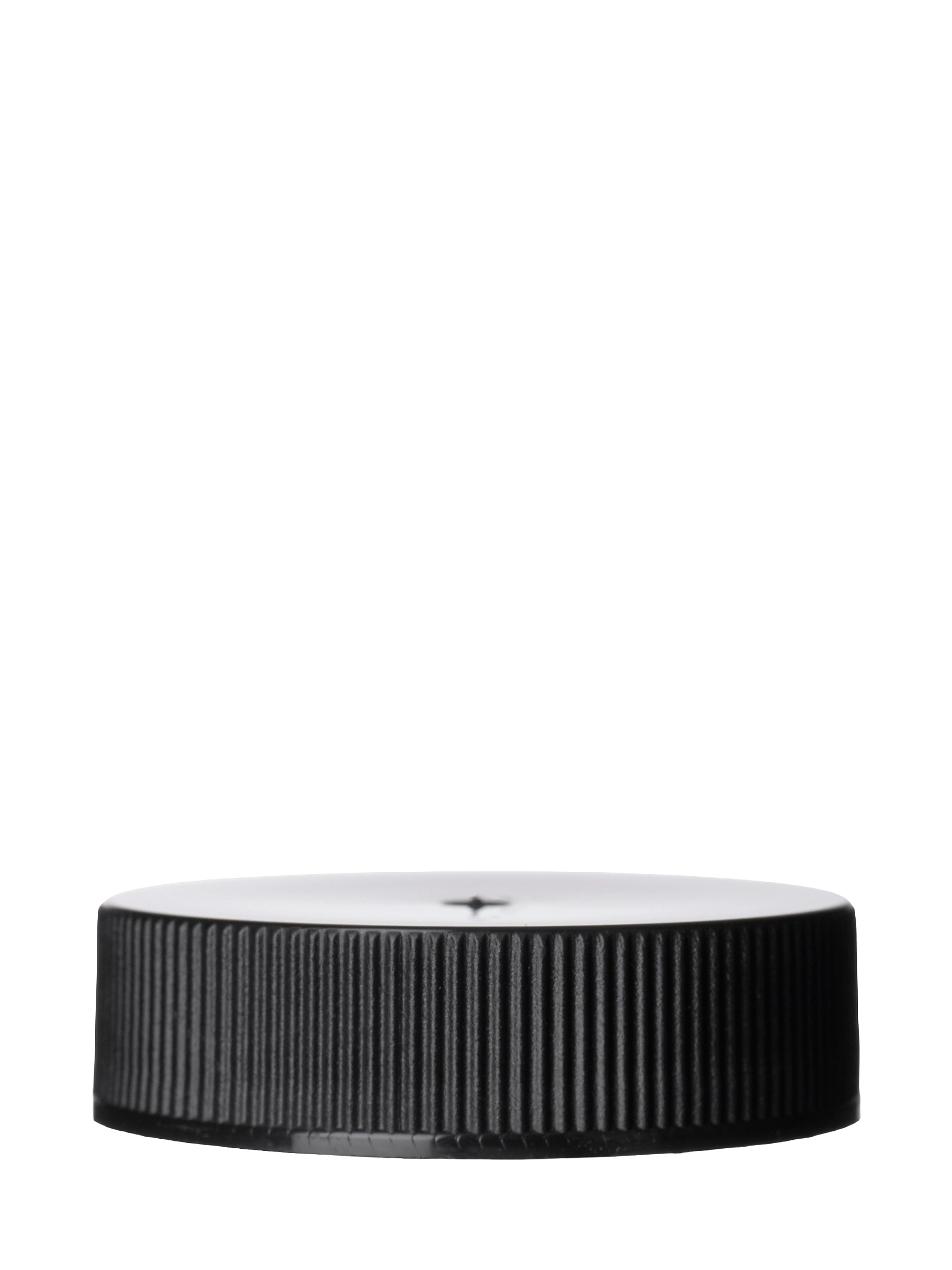 Black PP Plastic 38-400 Ribbed Skirt Lid – L1459BKH15