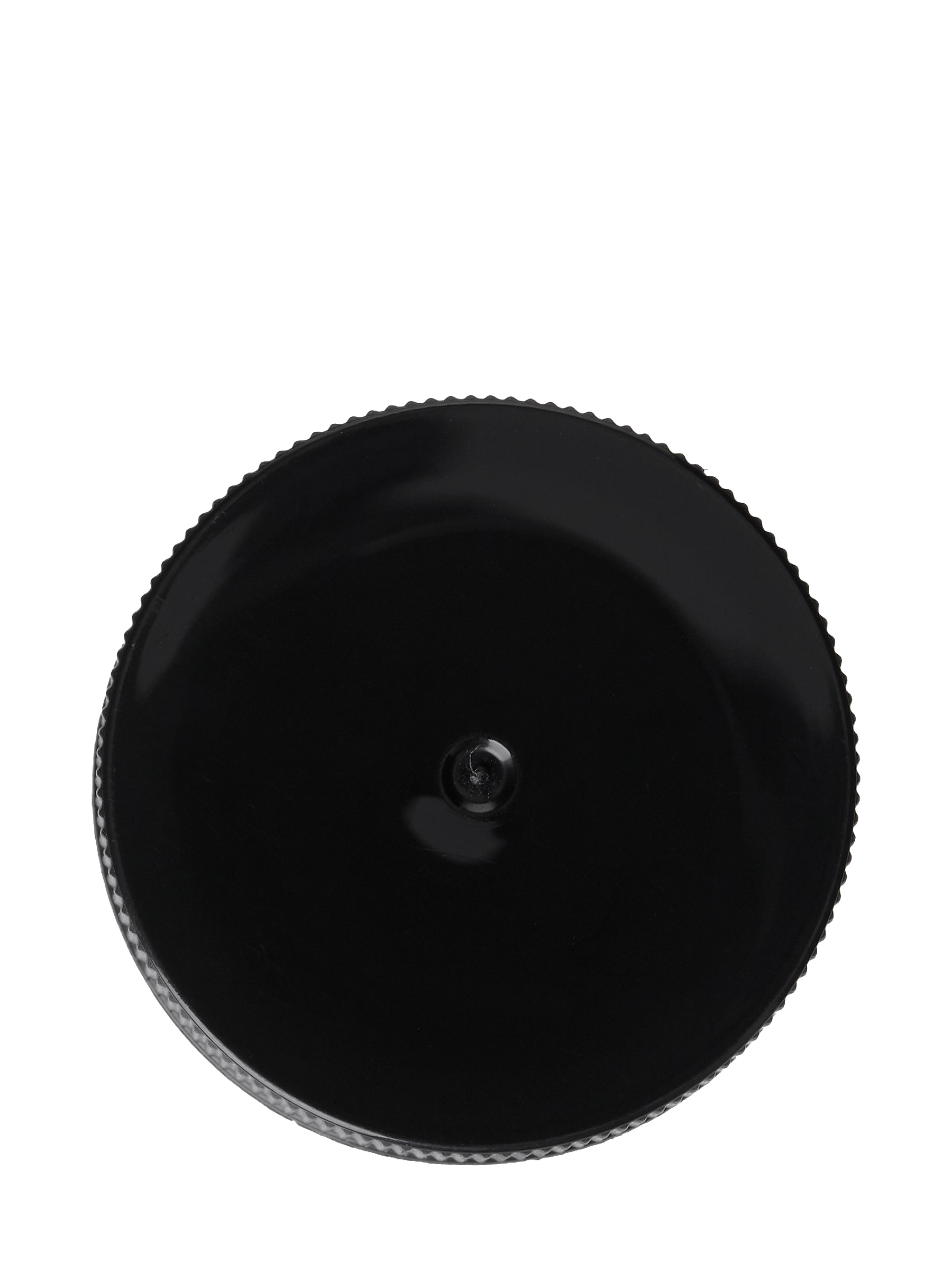 Black PP Plastic 38-400 Ribbed Skirt Lid – L1459BKH15