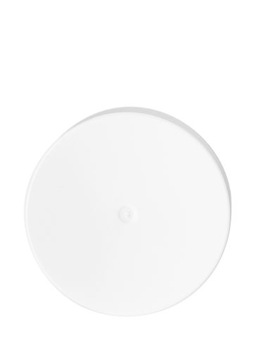 White PP plastic 38-400 smooth skirt lid with foam liner