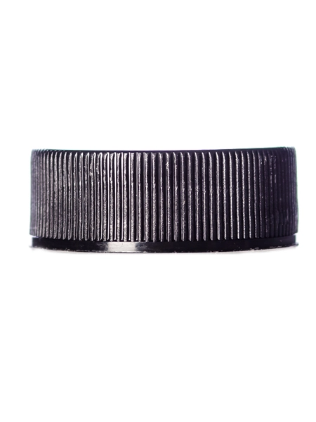 Black PP Plastic 28-400 Ribbed Skirt Lid – L145BKH163