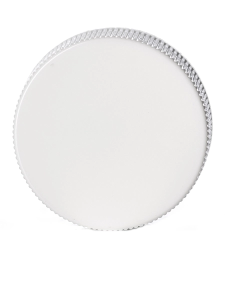 White PP Plastic 28-400 Ribbed Skirt Lid – L145WHF1