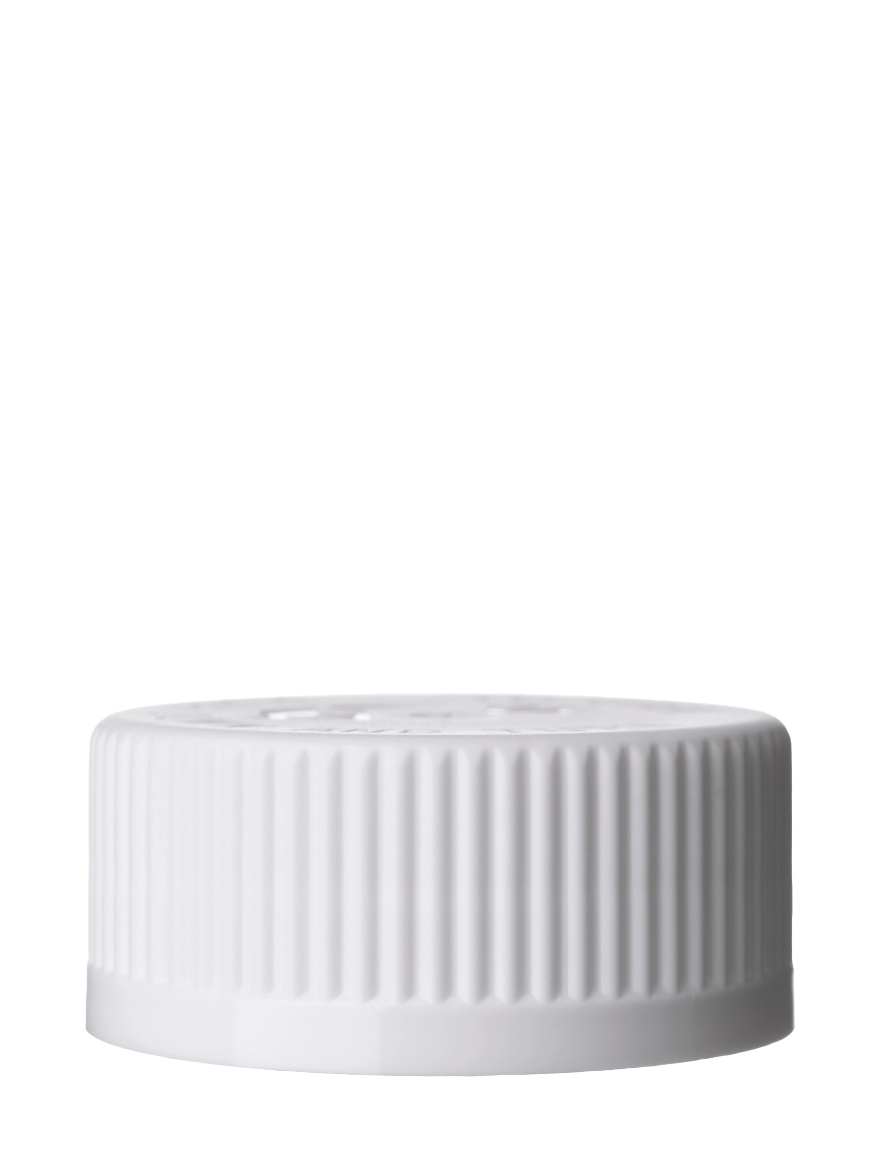 White PP Plastic 38-400 Child-Resistant Pictorial and Text Lid – L1492WHH145