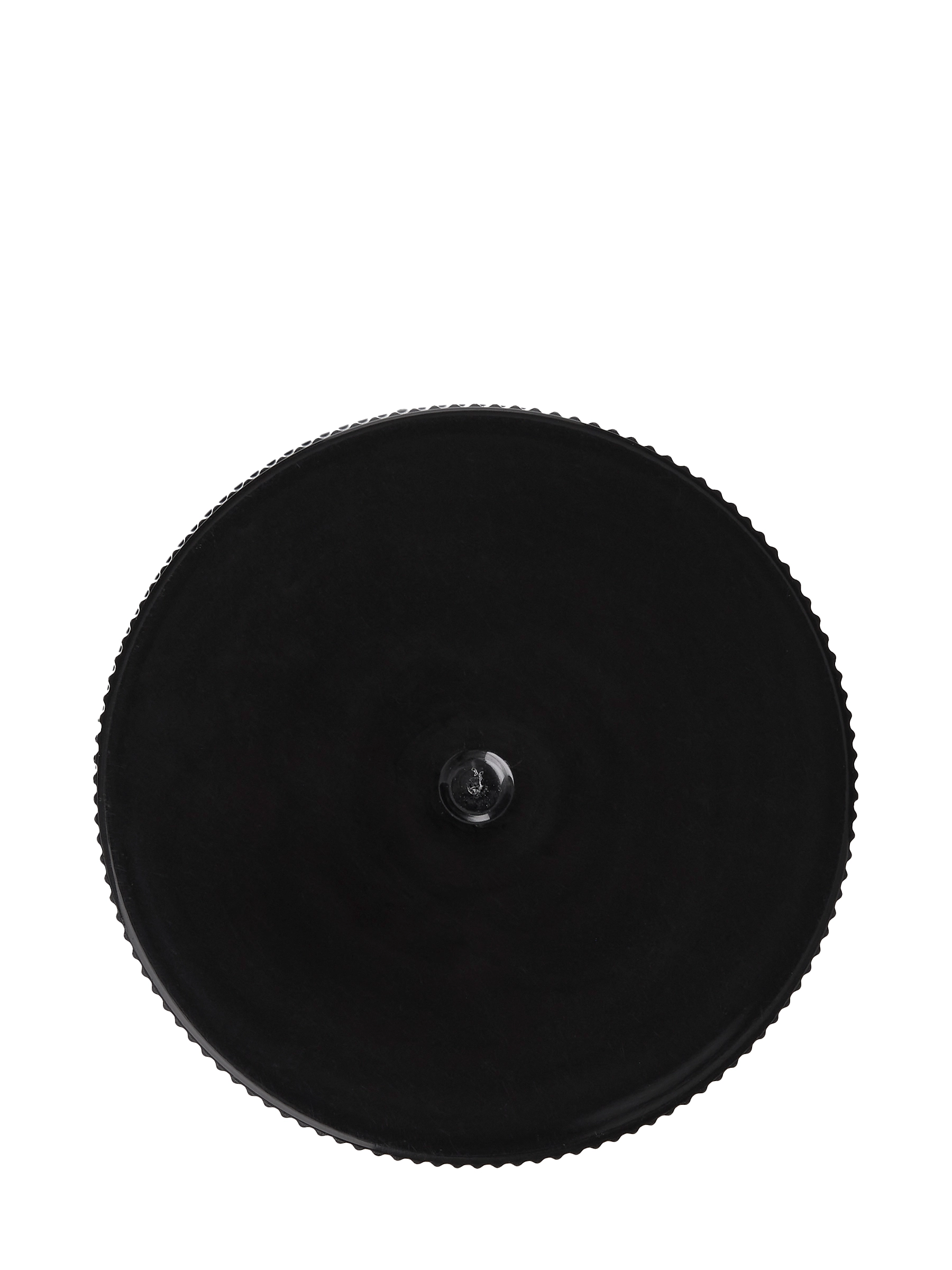Black PP Plastic 38-400 Ribbed Skirt Lid – L1493BKH75