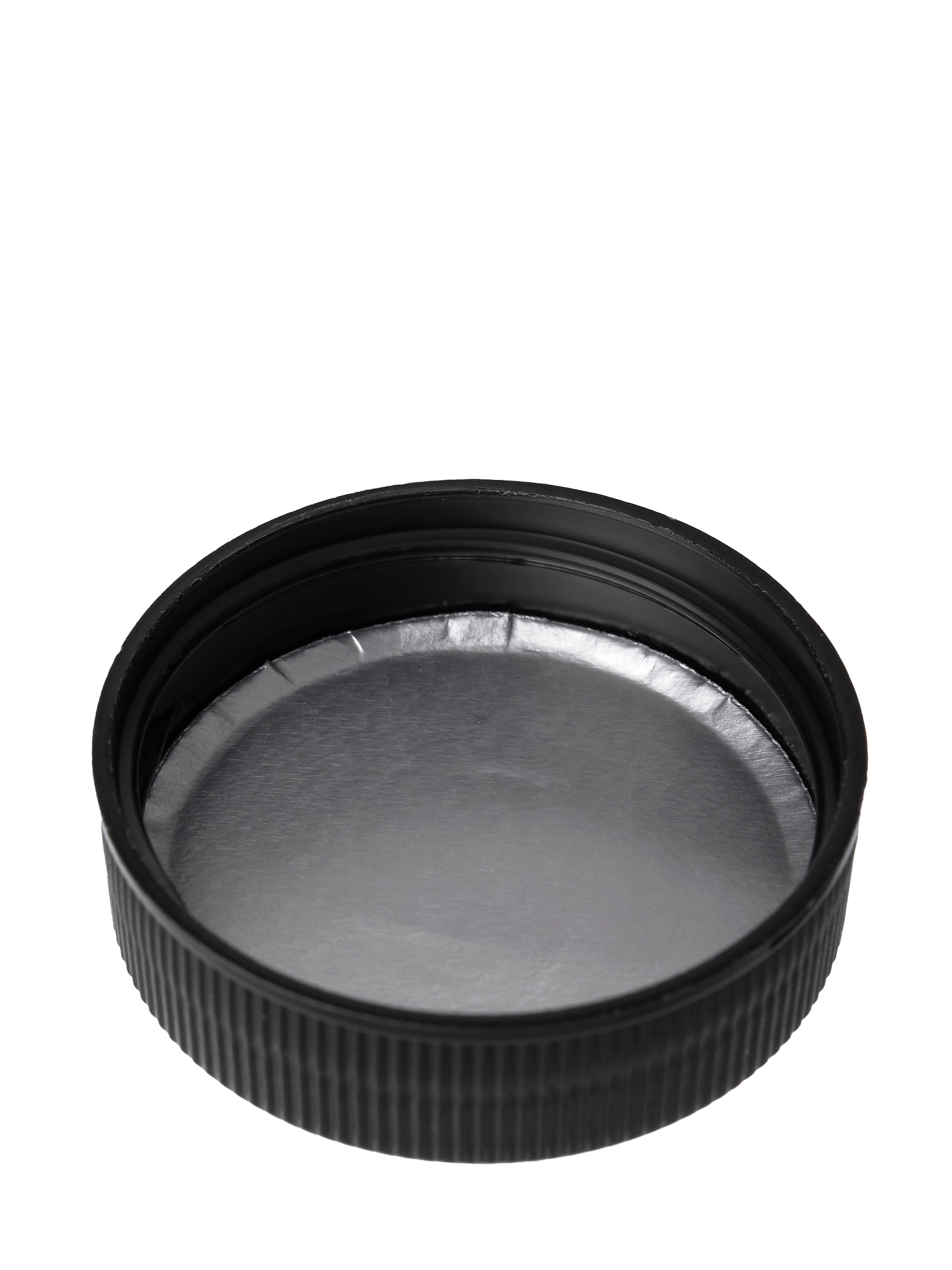 Black PP Plastic 38-400 Ribbed Skirt Lid – L1493BKH75