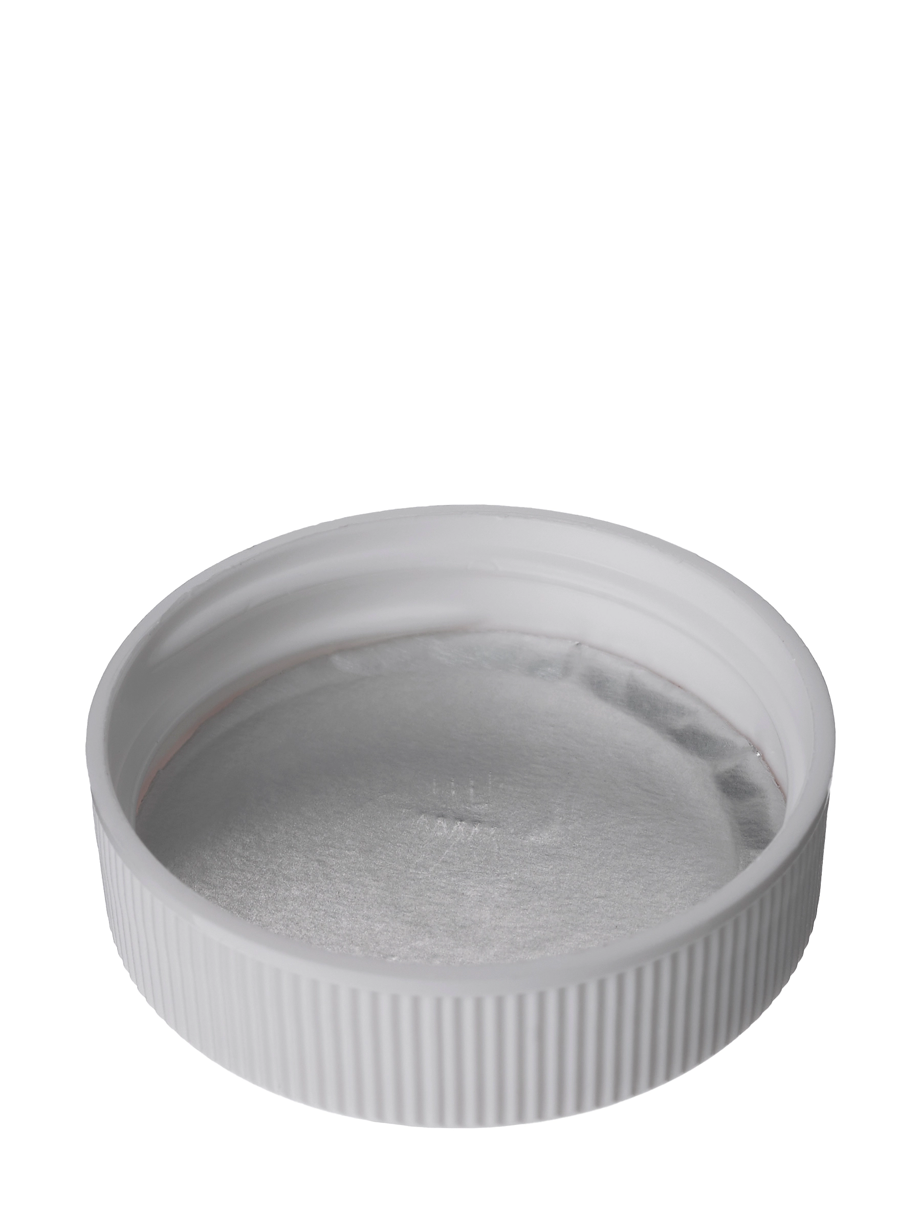 White PP Plastic 38-400 Ribbed Skirt Lid – L1493WHH75