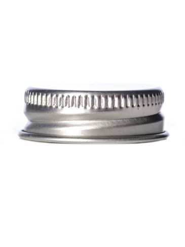 Silver metal 28-400 lid with foam liner