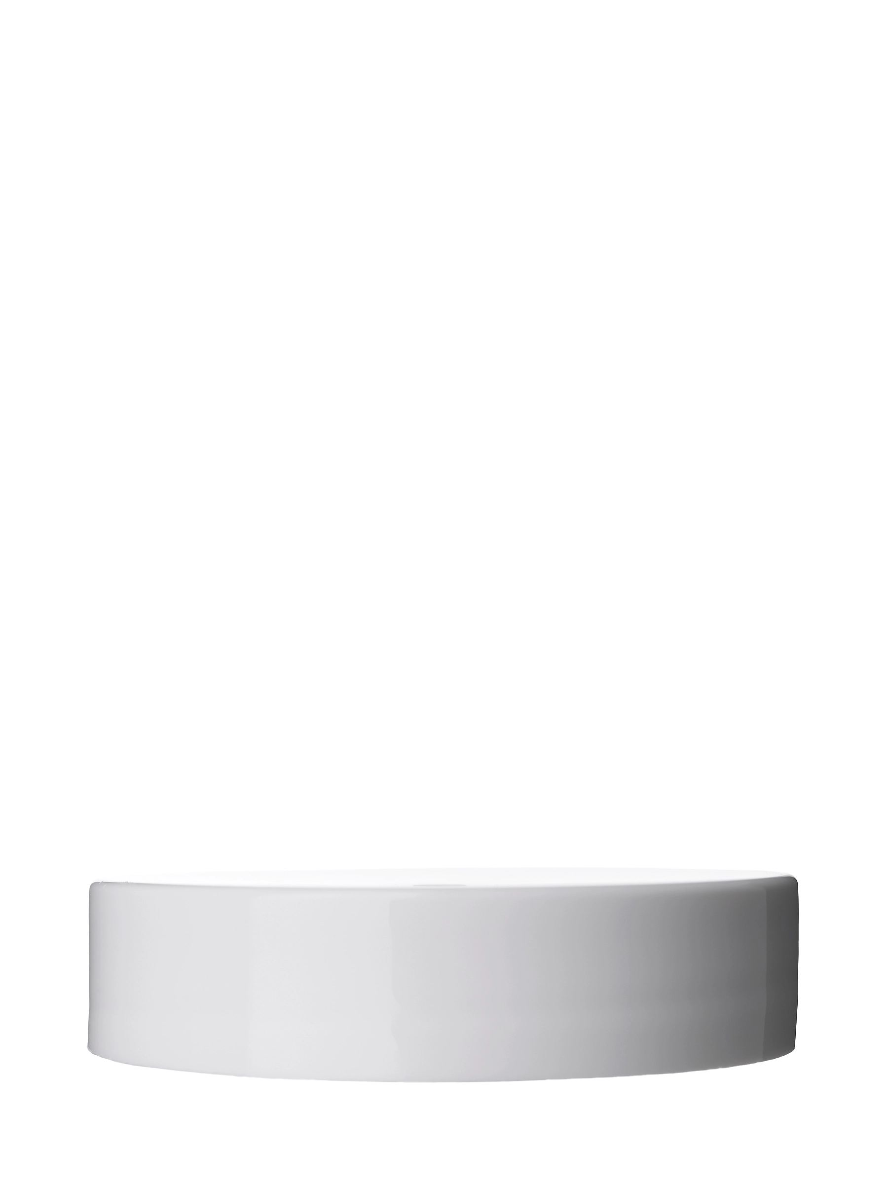 White PP Plastic 45-400 Smooth Skirt Lid – L15170WHH75