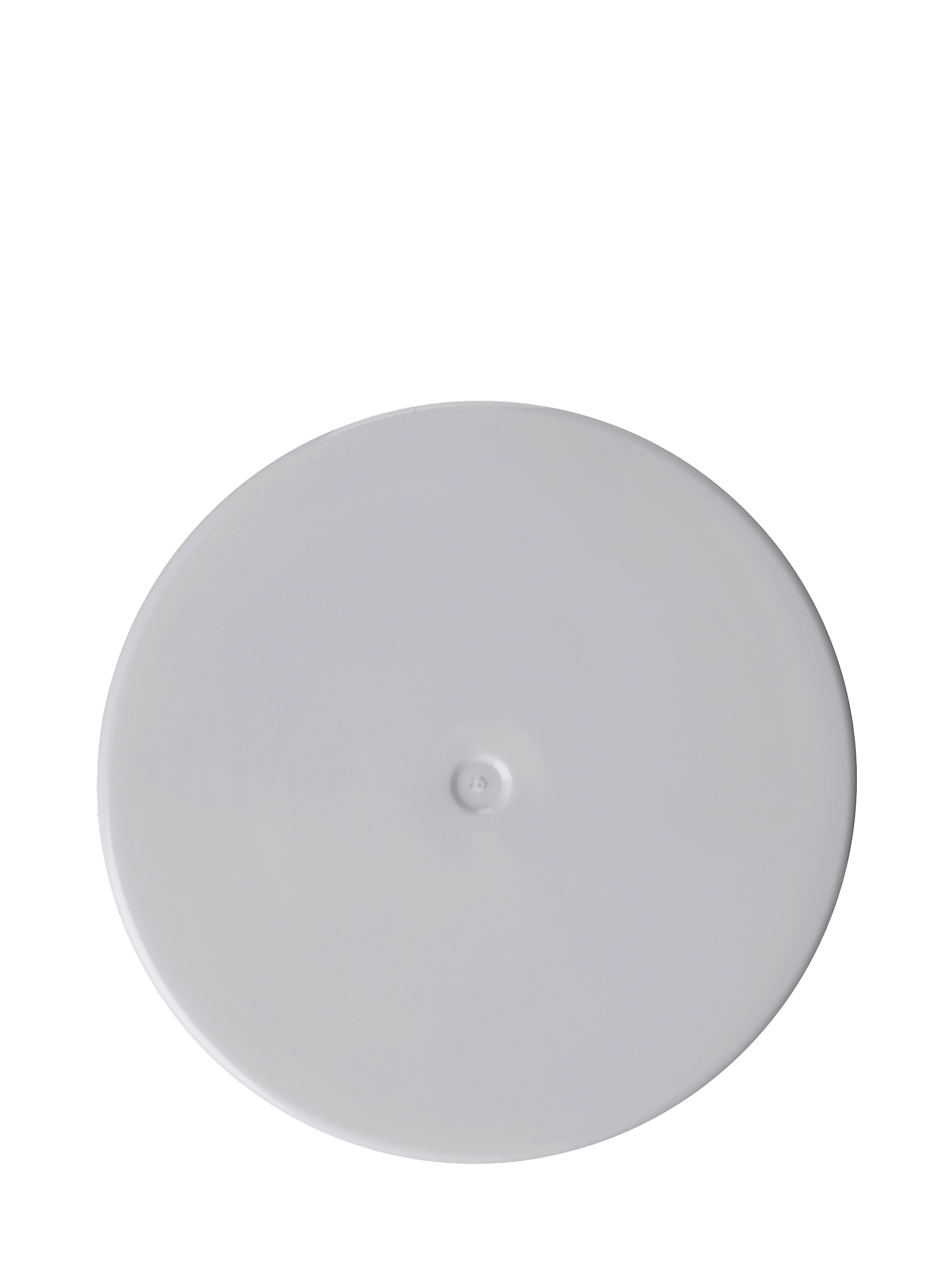 White PP Plastic 45-400 Smooth Skirt Lid – L15170WHH75