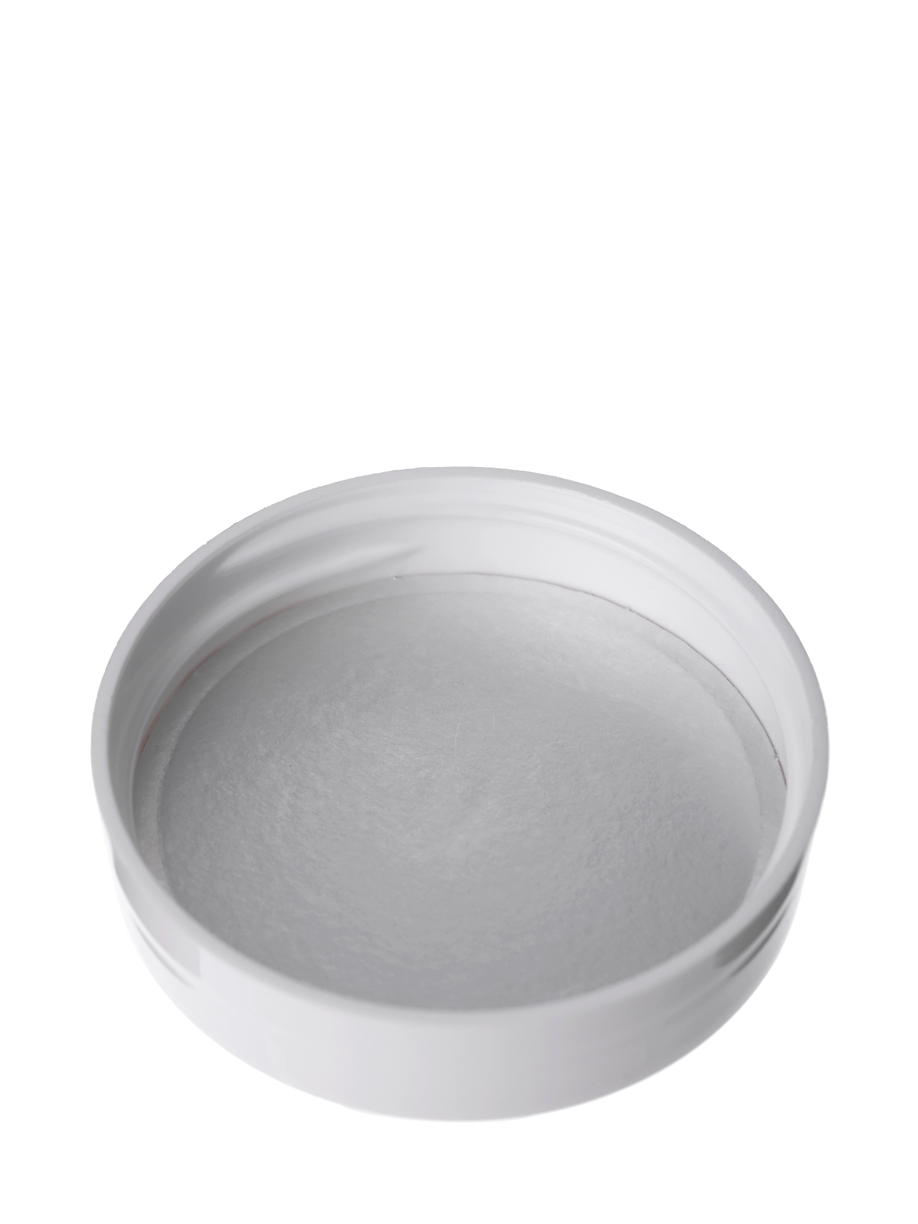 White PP Plastic 45-400 Smooth Skirt Lid – L15170WHH75
