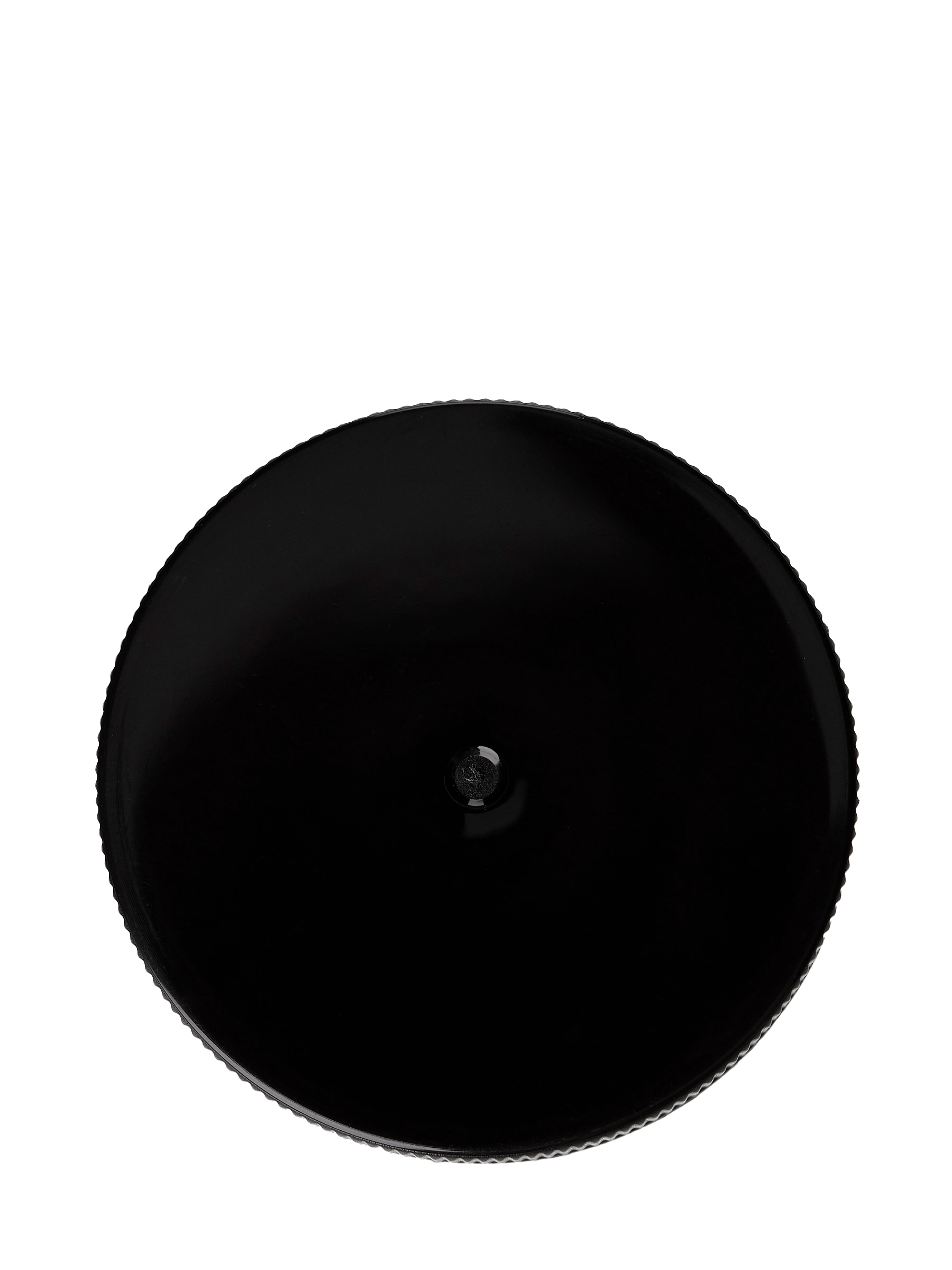 Black PP Plastic 45-400 Ribbed Skirt Lid – L15500BKH15