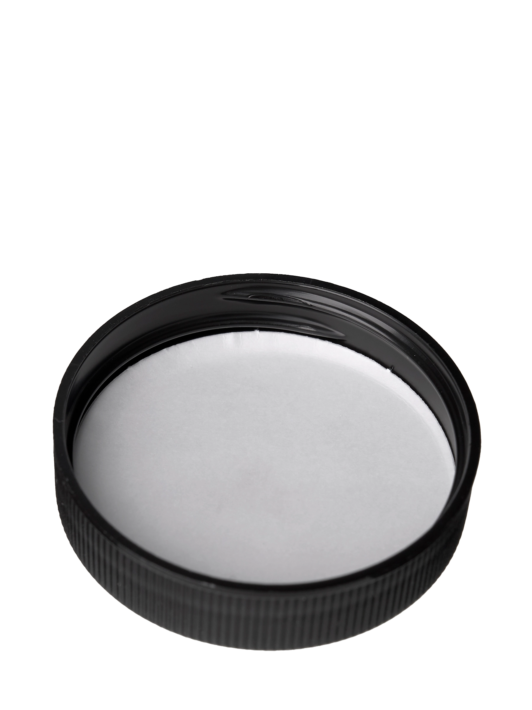 Black PP Plastic 45-400 Ribbed Skirt Lid – L15500BKH15