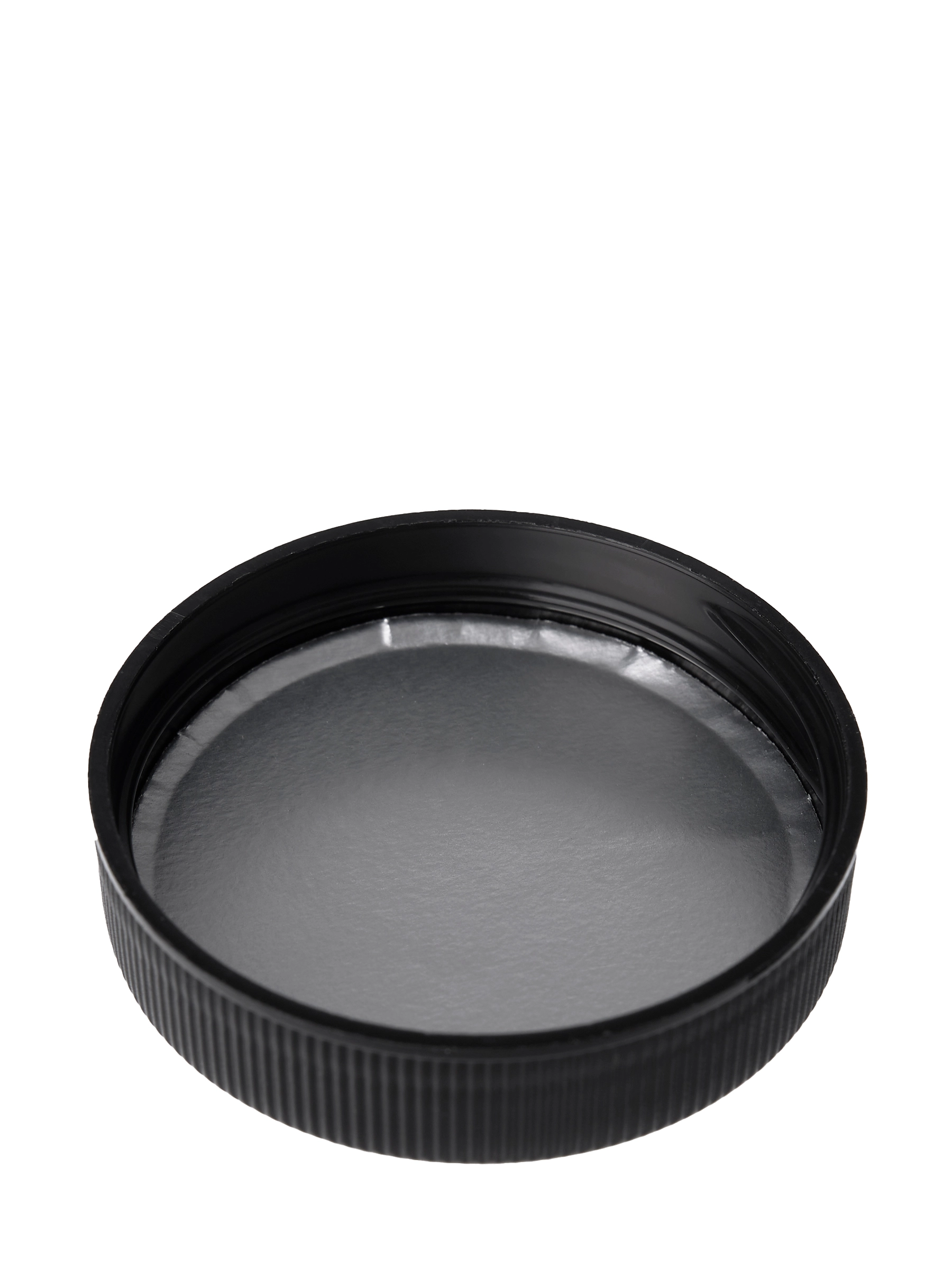 Black PP Plastic 45-400 Ribbed Skirt Lid – L15500BKH75