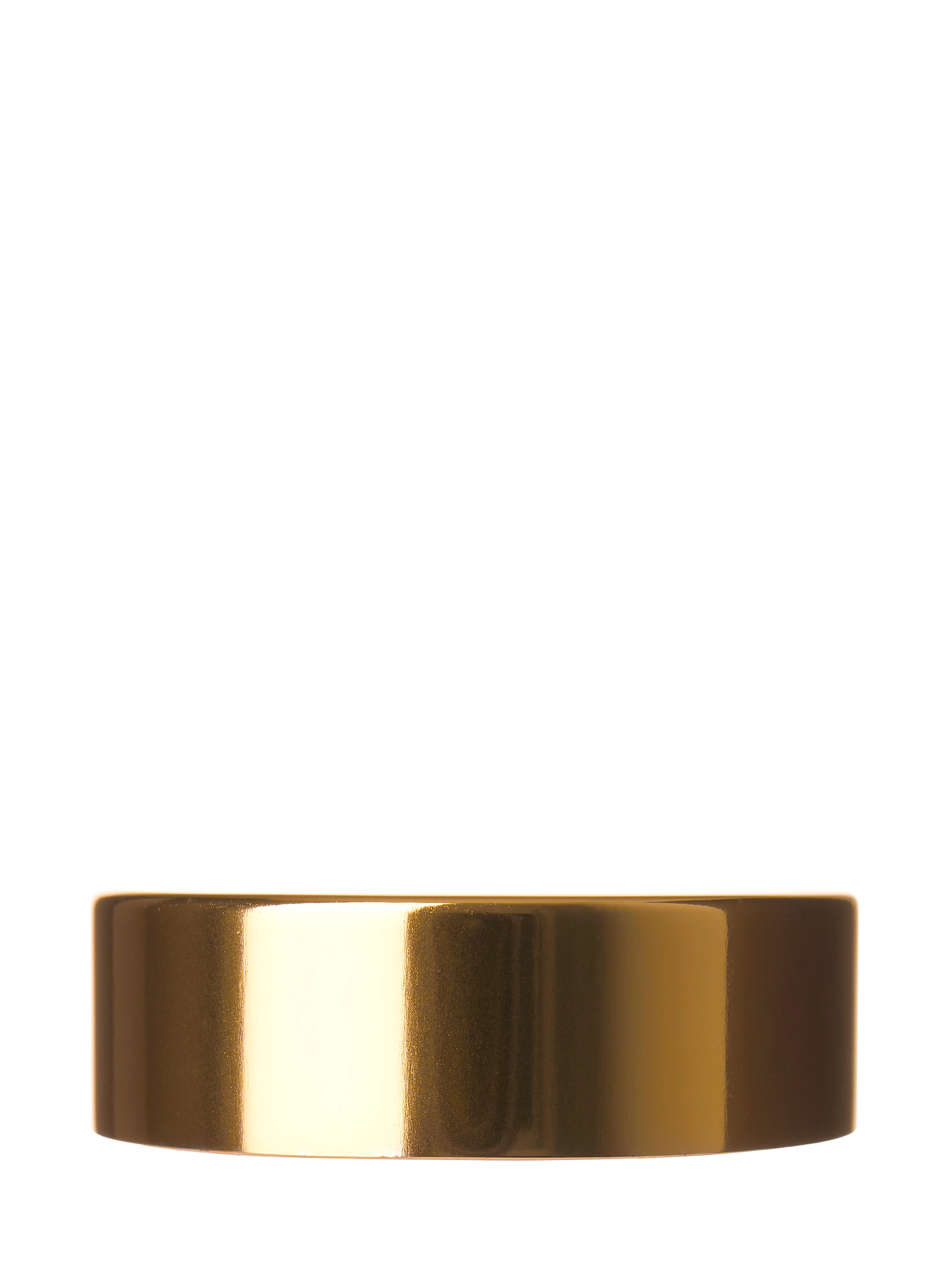 Gold Metal Overshell and PP Plastic 38-400 Smooth Skirt Lid – L1558GDF6