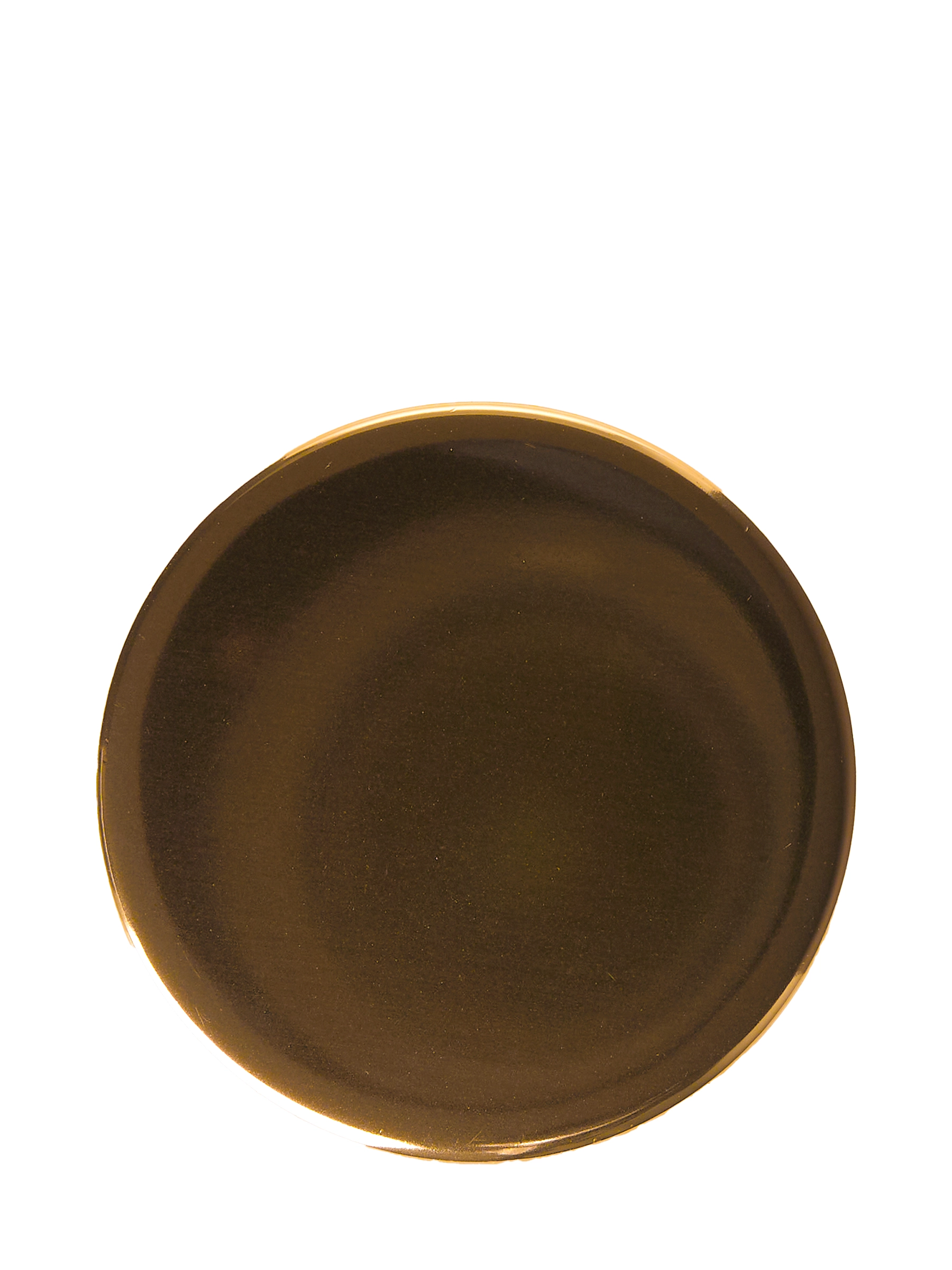 Gold Metal Overshell and PP Plastic 38-400 Smooth Skirt Lid – L1558GDF6
