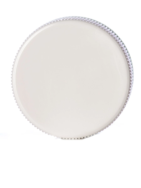 White PP Plastic 28-410 Ribbed Skirt Lid – L157