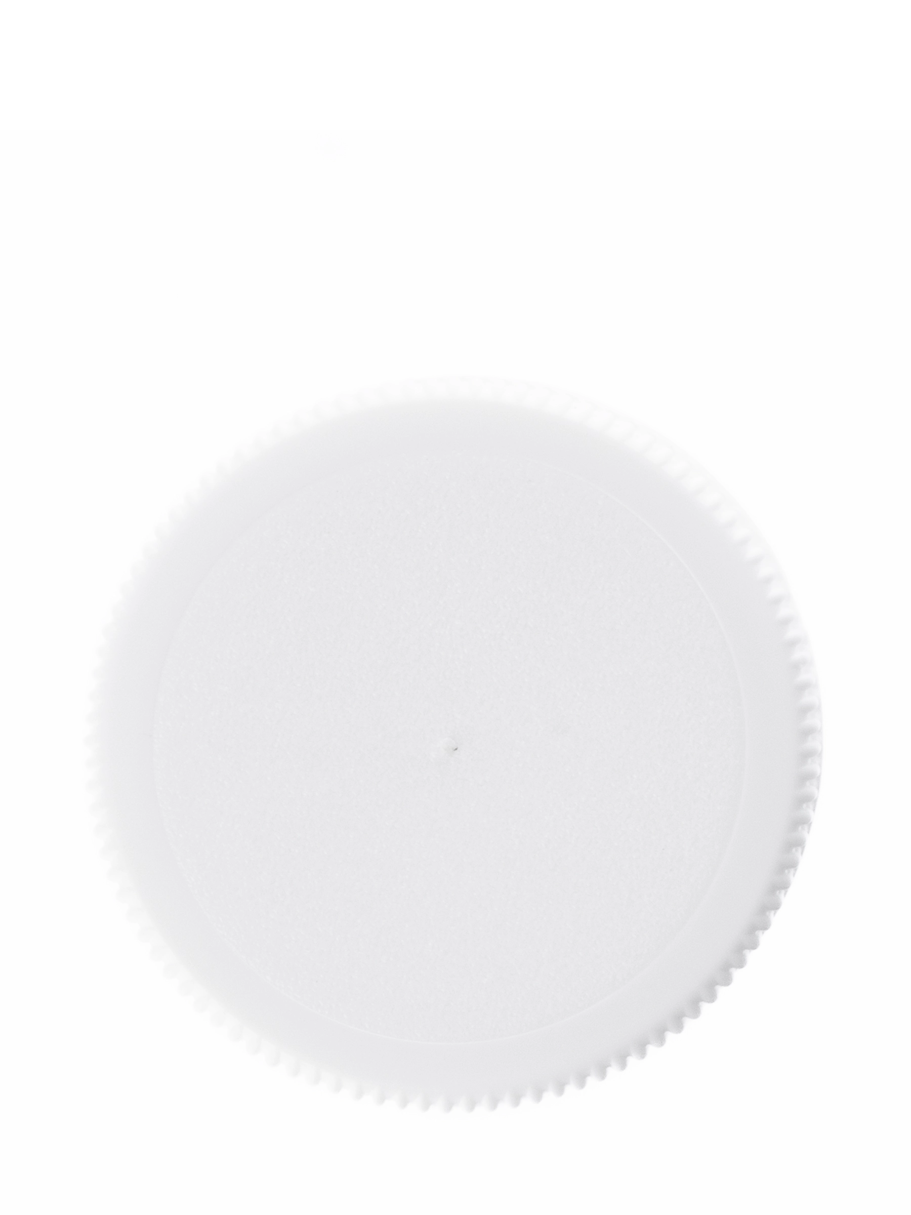 White PP Plastic 28-410 Ribbed Skirt Lid – L160WHH155