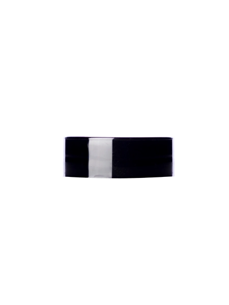 Black PP Plastic 28-400 Smooth Skirt Lid – L161BKH163