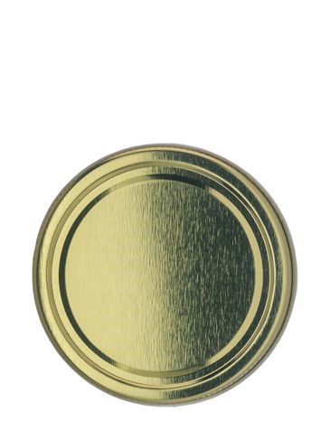 Gold metal 70-400 lid with standard plastisol liner