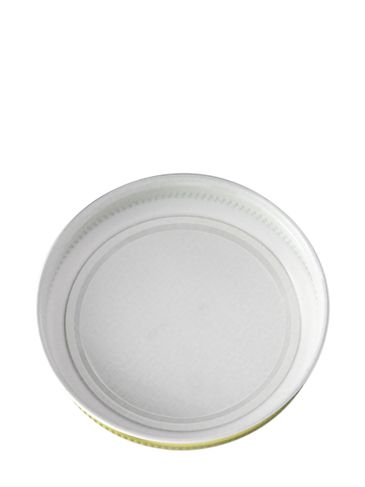 Gold metal 70-400 lid with standard plastisol liner