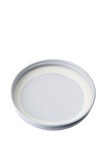 White metal 70-400 lid with standard plastisol liner