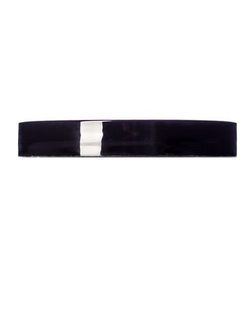 Black PP plastic 70-400 smooth skirt lid with 2-piece unprinted heat induction seal (HIS) liner (for PET and PVC containers only)