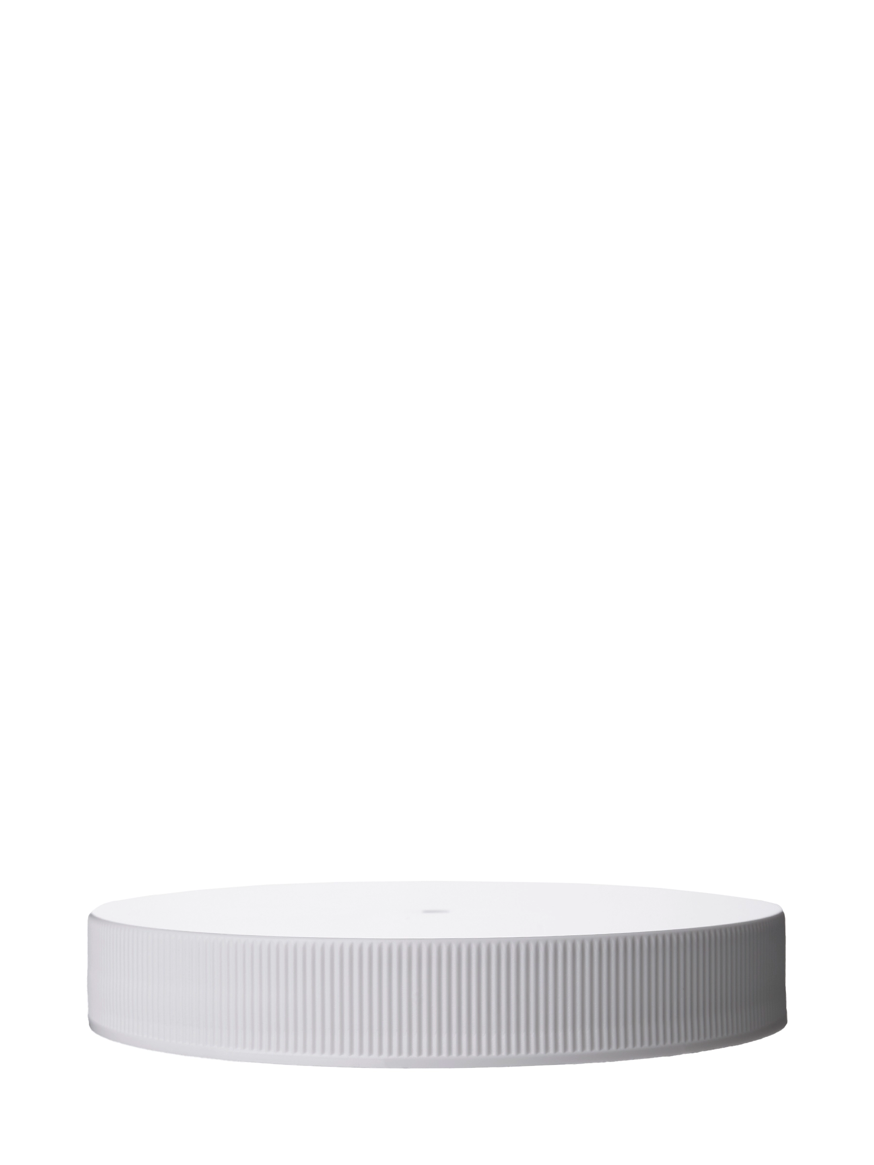 White PP Plastic 89-400 Ribbed Skirt Lid – L17519WHH75
