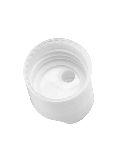 White PP Plastic 20-410 Smooth Skirt Unlined Disc Top Lid – L1784WH