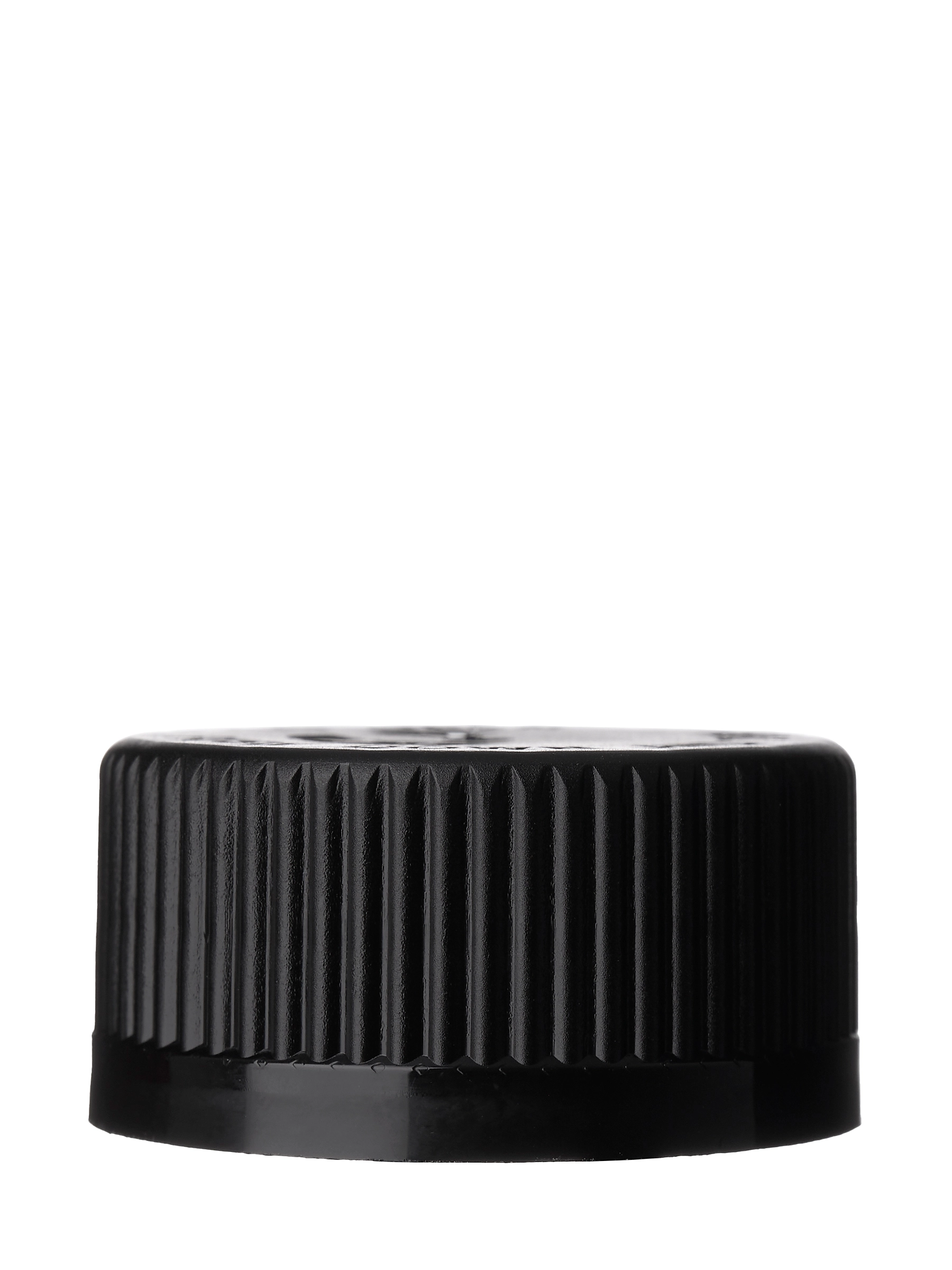 Black PP Plastic 33-400 Child-Resistant Text and Pictorial Lid – L18110BKH145