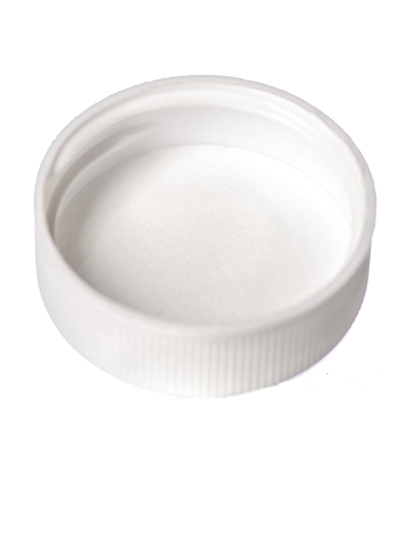 White PP Plastic 33-400 Ribbed Skirt Lid – L181PS