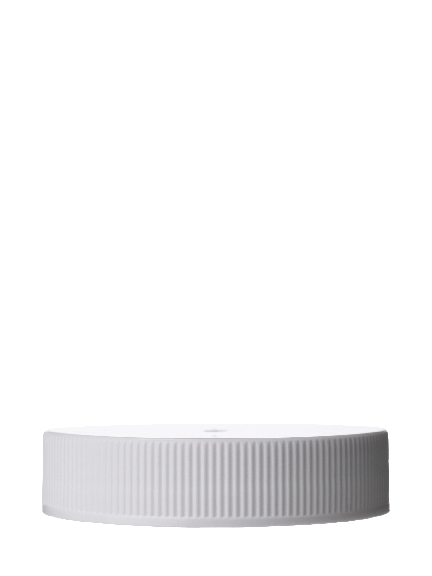 White PP Plastic 45-400 Ribbed Skirt Lid – L18315WHH75