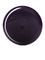 Black PP plastic 33-400 dome lid with foam liner