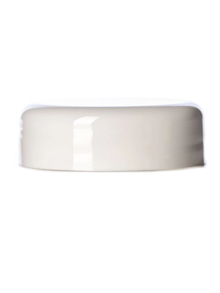White PP Plastic 33-400 Unlined Dome Lid – L186