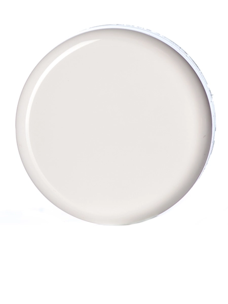 White PP Plastic 33-400 Unlined Dome Lid – L186