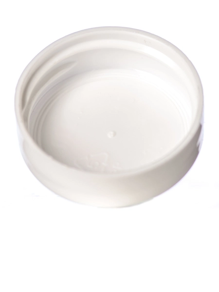 White PP Plastic 33-400 Unlined Dome Lid – L186
