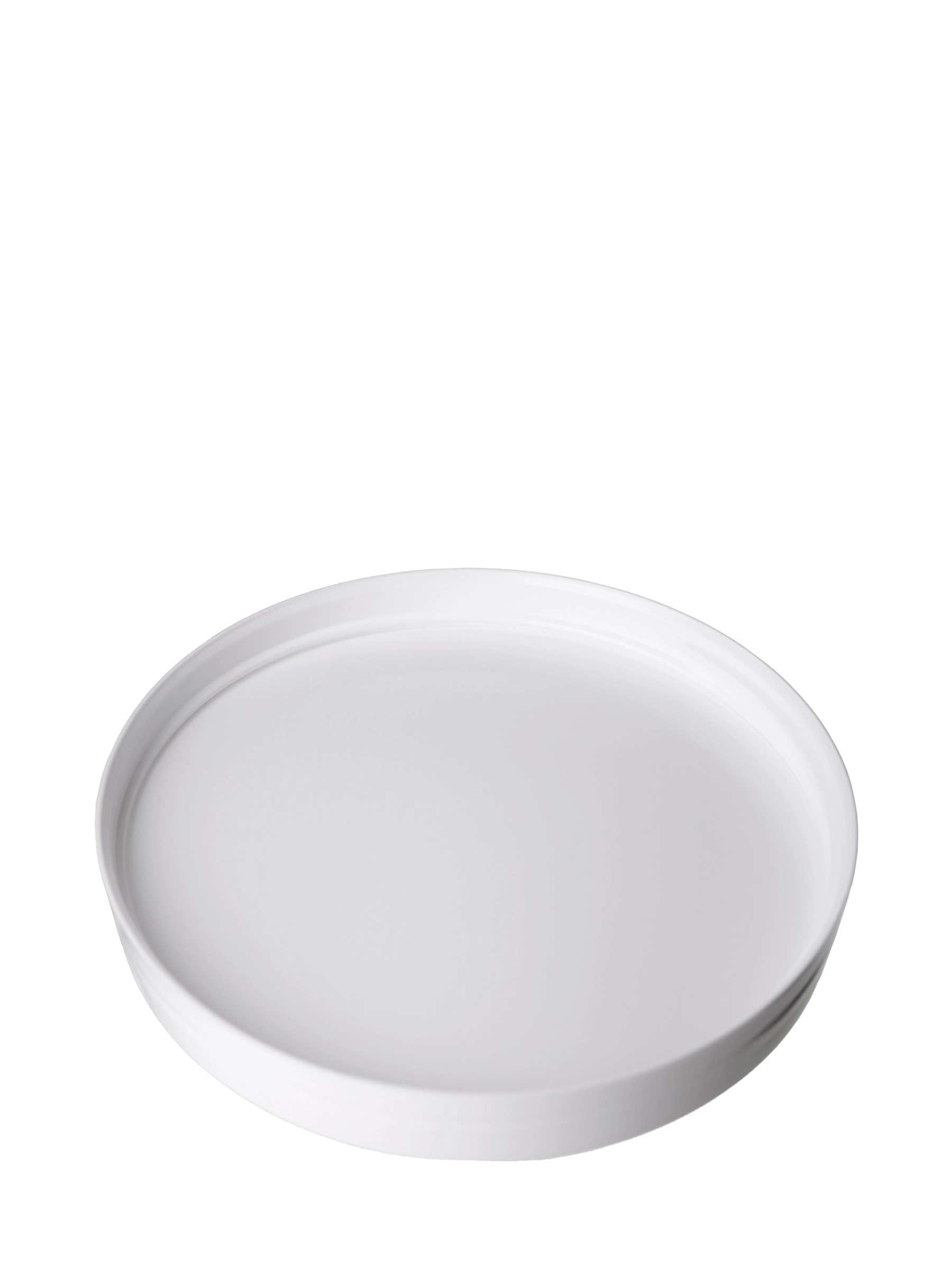 White PP Plastic 120-400 Smooth Skirt Lid – L18877WHF5