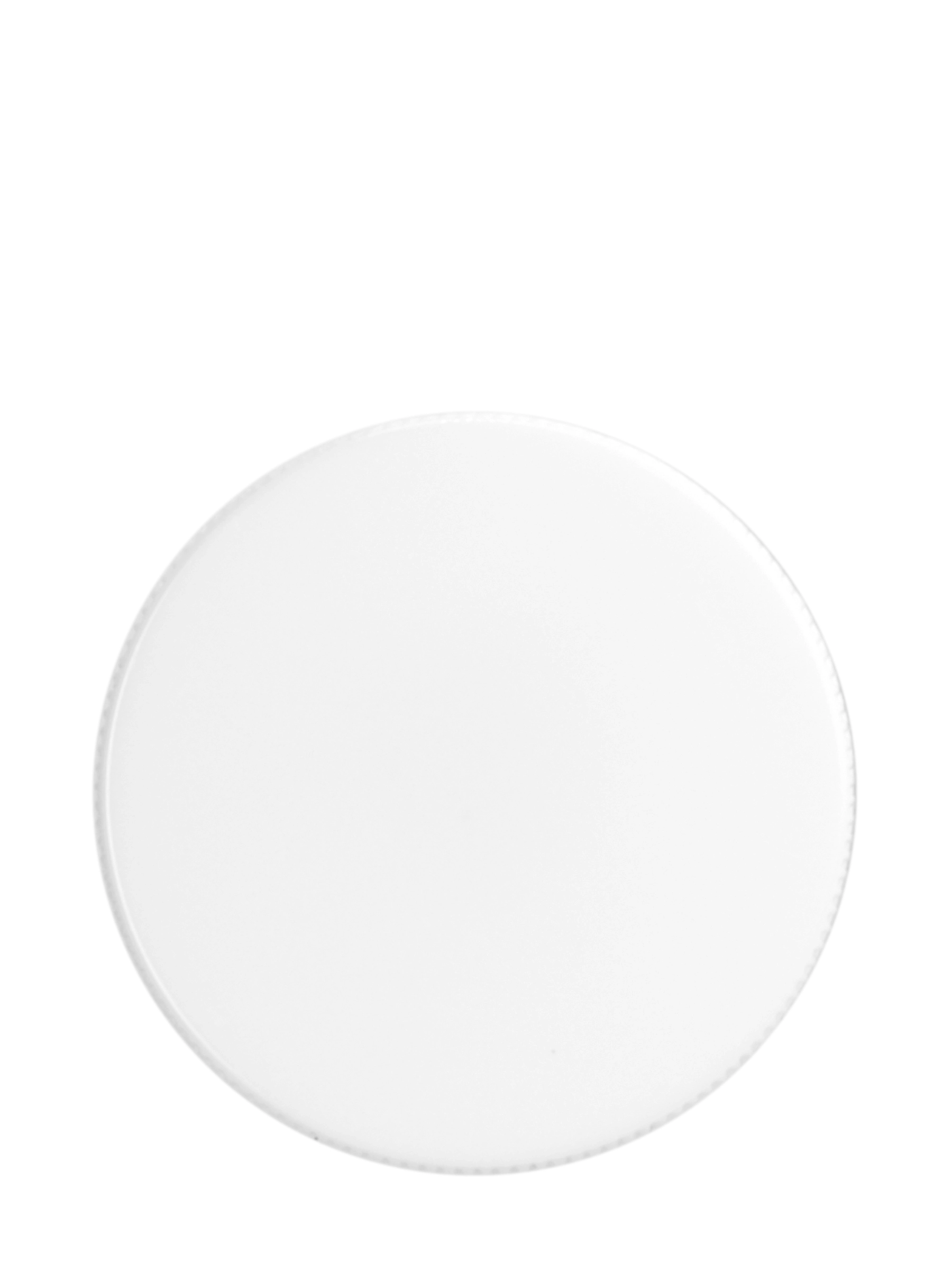 White PP Plastic 33-400 Ribbed Skirt Lid – L188WHF1