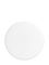 White PP plastic 33-400 ribbed skirt lid with foam liner