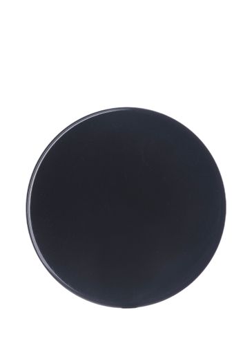 Black PP plastic 33-400 smooth skirt lid with foam liner