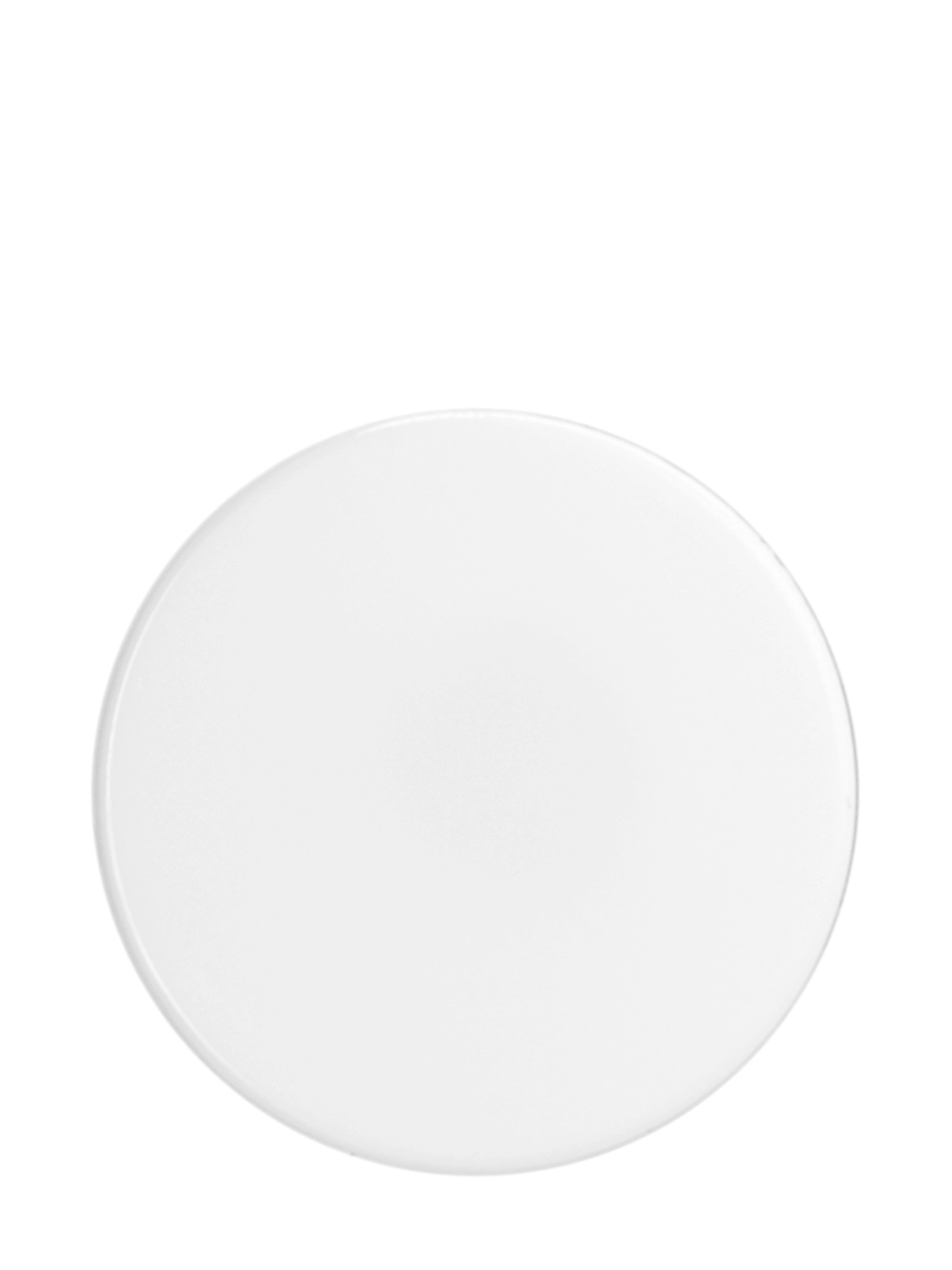 White PP Plastic 33-400 Smooth Skirt Unlined Lid – L189WH