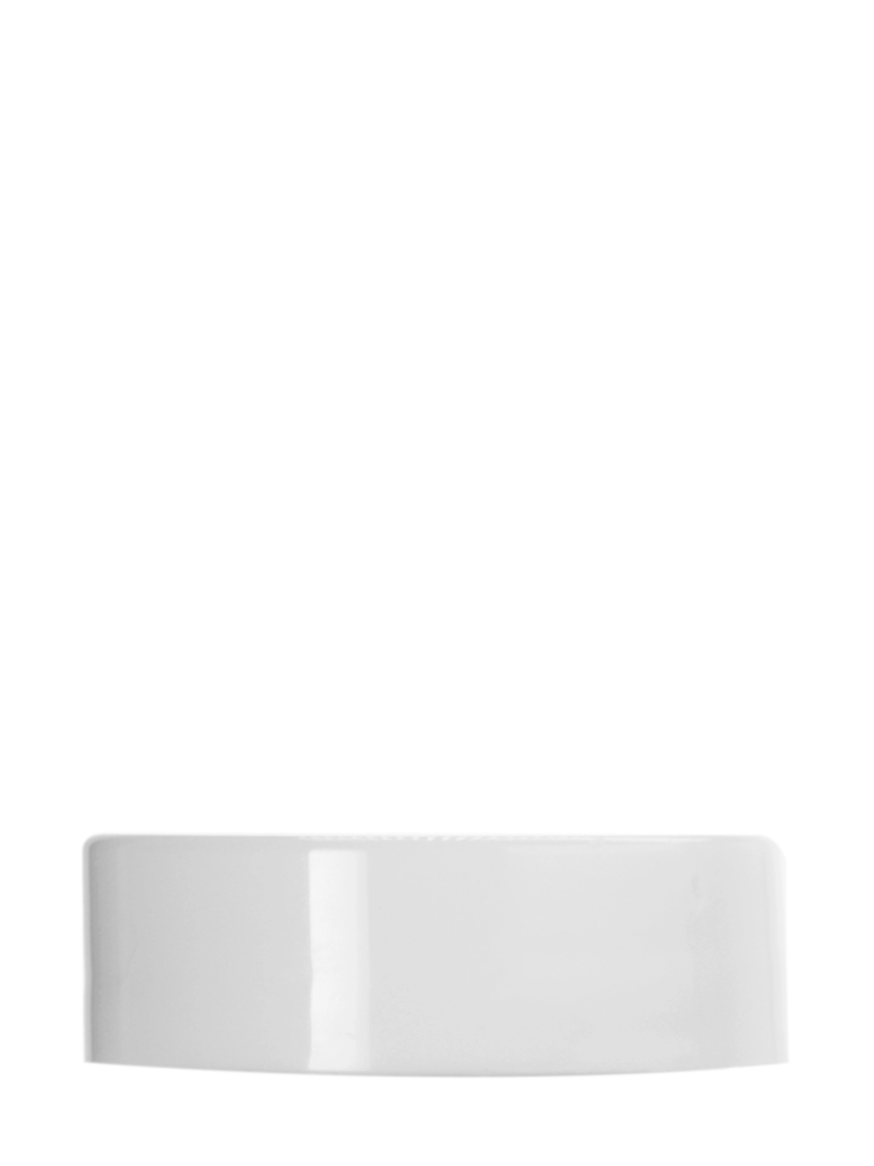 White PP Plastic 33-400 Smooth Skirt Lid – L189WHF2
