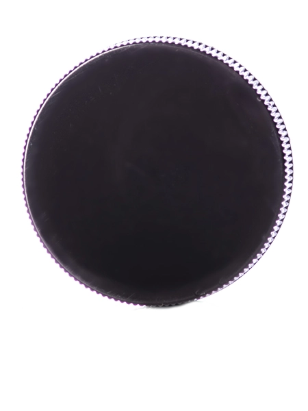 Black PP Plastic 38-400 Ribbed Skirt Lid – L190BKF1