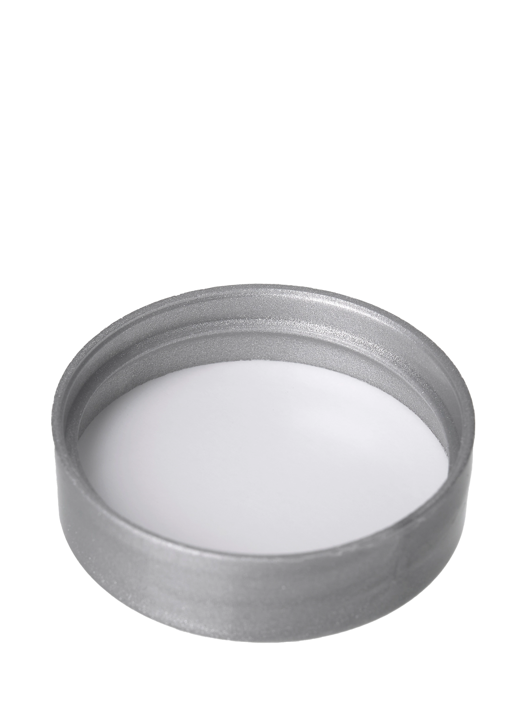 Silver PP Plastic 38-400 Smooth Skirt Lid – L190GYF2