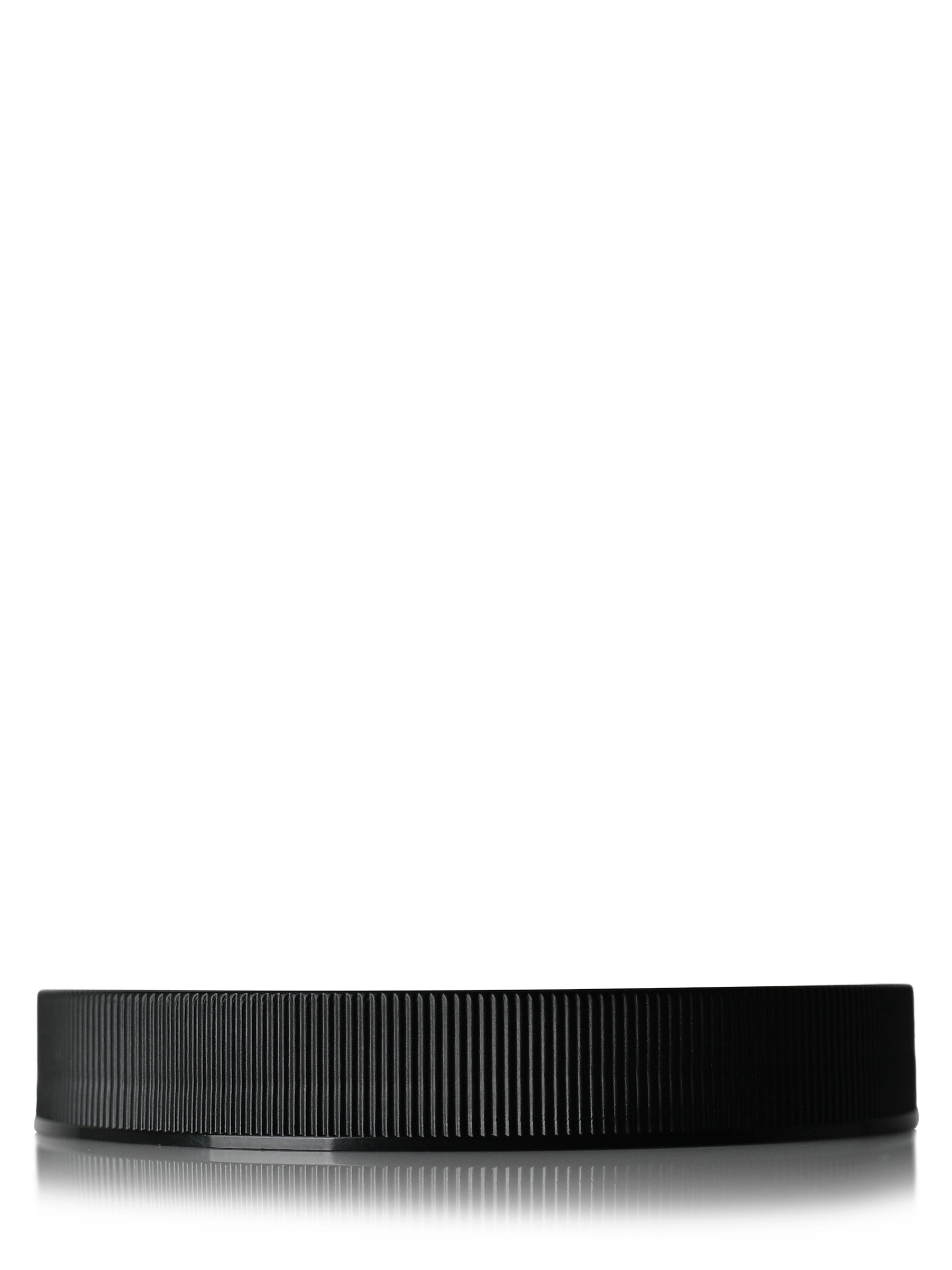 Black PP Plastic 89-400 Ribbed Skirt Lid – L19103BKH20