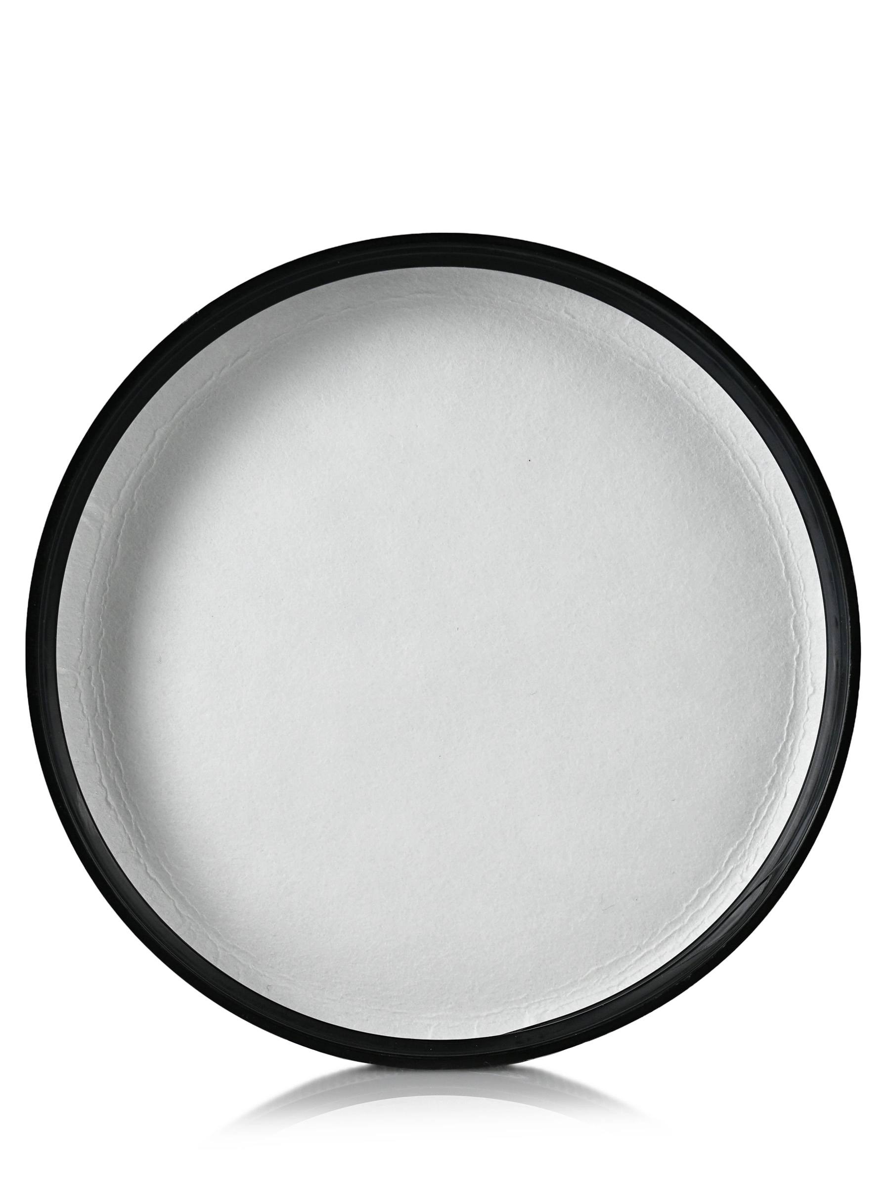 Black PP Plastic 89-400 Ribbed Skirt Lid – L19103BKH20