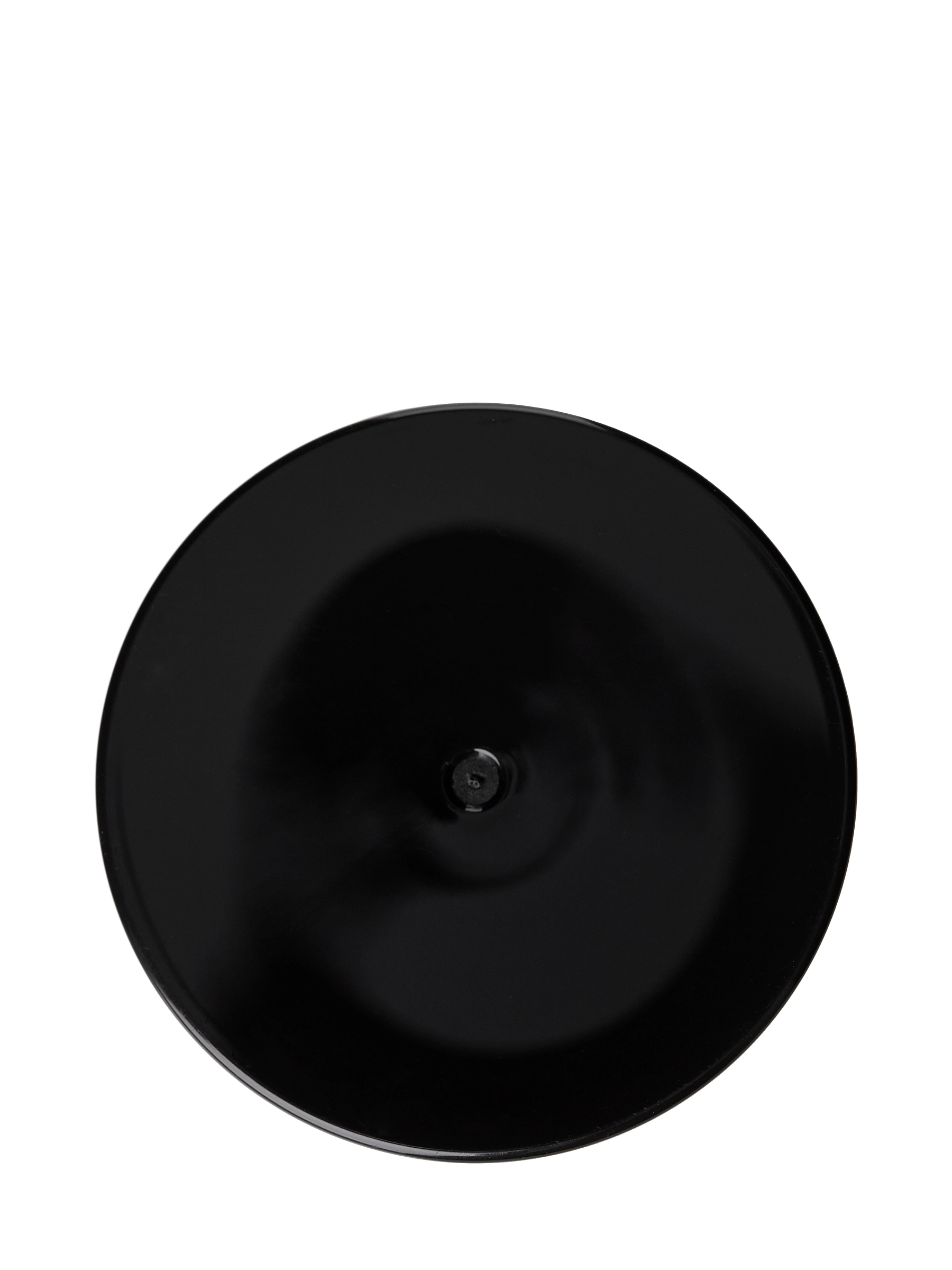 Black PP Plastic 45-400 Smooth Skirt Lid – L1935BKH15